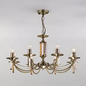 Подвесная люстра Eurosvet Volare 60087/8 античная бронза