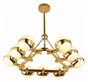 Люстра на штанге LUMINA DECO Optimus LDP 6038-9 GD