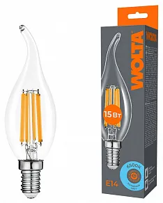Лампа светодиодная Wolta  E14 15Вт 6500K WF-CT35-15W6KE14