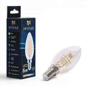 Лампа светодиодная MyFar Базис E14 E14 6Вт 3000K MB1001E14-6W3K