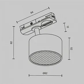 Светильник на штанге Maytoni  TR225-1-GX53-B