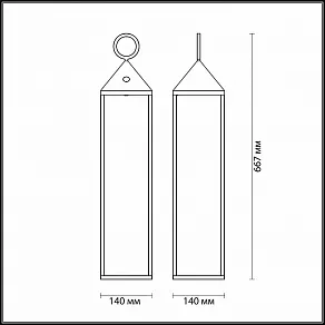 Наземный низкий светильник Odeon Light York 4606/2TL