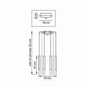 Подвесная люстра Lightstar Tubo L8T747137