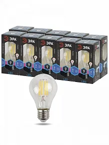 Лампа светодиодная Эра F-LED E27 9Вт 4000K F-LED A60-9W-840-E27