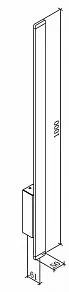 Накладной светильник DesignLed L-Cross LWA0168S-BL-WW
