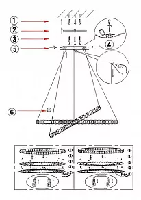 Подвесной светильник Globo Marilyn I 67037-60