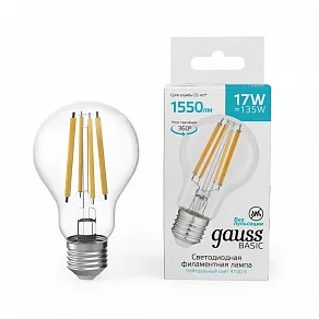 Лампа светодиодная Gauss  E27 17Вт 4100K 10212272