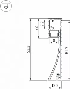 Профиль для плинтусов Arlight ARH-PLINTUS 045434