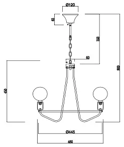 Подвесная люстра Freya Arabella FR5002PL-05B