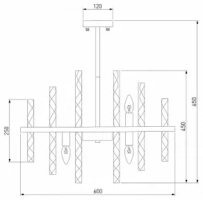 Люстра на штанге Bogate's Hollis 367/9 Smart