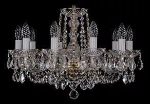 Подвесная люстра Bohemia Ivele Crystal 1402 1402/10/195/G/Leafs