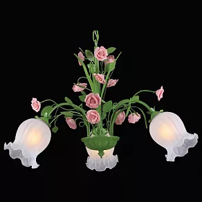 Подвесная люстра Natali Kovaltseva Rose ROSE 11470/3C GREEN