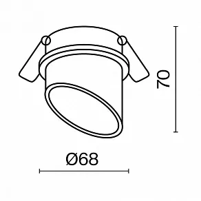 Встраиваемый светильник Maytoni Lipari DL044-01-GU10-W