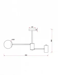 Люстра на штанге Freya Starshine FR5325CL-03BS