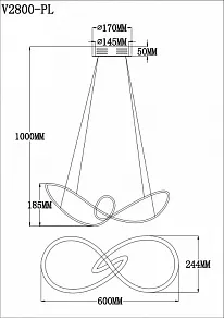 Подвесной светильник Moderli Bloom V2800-PL
