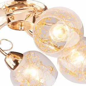 Потолочная люстра Arte Lamp Serpentina A5006PL-5GO