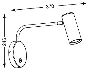 Бра Zumaline Tubo 20034-CH