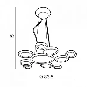 Подвесная люстра Azzardo Satellite AZ1786