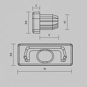 Заглушка для профиля Maytoni  642012