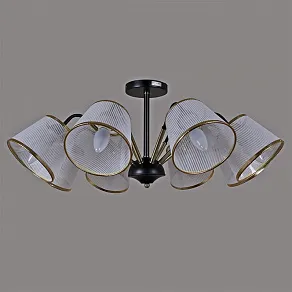 Люстра на штанге ILLUMICO  IL0344-8CSQ-79 BK AB