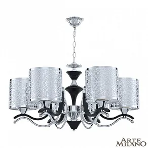 Подвесная люстра Arte Milano Florentia-6787 306787/6 Bk/Ni