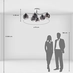 Люстра на штанге De City Вита 220013906