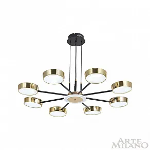 Подвесная люстра Arte Milano Ferrara-71079 271079/8 BK/GD