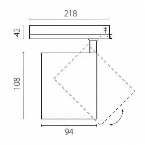 Светильник на штанге Lightstar Alta Base A5436TRIAC