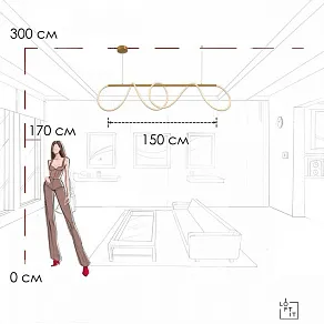 Подвесной светильник Loft it Thread 10388P/B Brass
