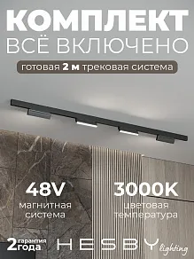 Комплект трековый Hesby Lighting ElDeko HSBL_kompl_E004_NI2B3K