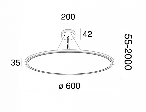 Подвесной светильник Maytoni Cosmos MOD057PL-L54W4K