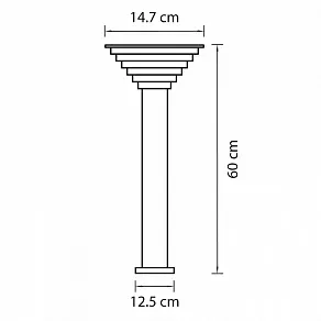 Наземный низкий светильник Lightstar Piatto 379937