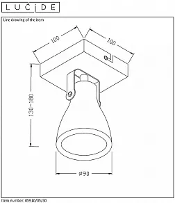 Спот Lucide Concri-Led 05910/05/30