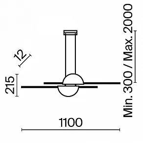 Подвесной светильник Maytoni Skyline MOD179PL-L26W4K