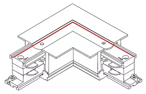 Соединитель угловой L-образный для треков Nowodvorski Ctls Power 8684