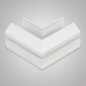 Соединитель угловой L-образный для треков встраиваемых AM-Group  MAGNET AM538 WH