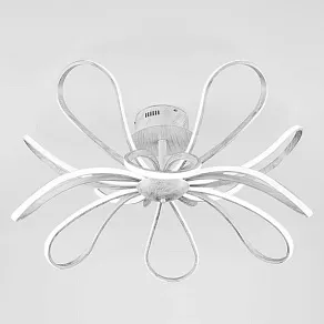 Потолочная люстра Eurosvet Nerina 90134/12 белый с серебром 85W