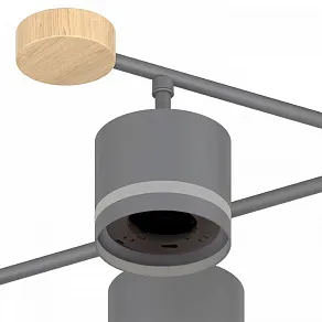 Люстра на штанге Reluce 78730 78730-0.3-06 GX53 GREY+WOOD