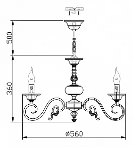 Подвесная люстра Maytoni Perla ARM337-05-R