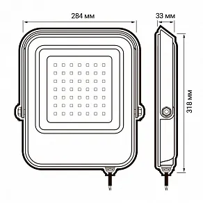 Настенно-потолочный прожектор Jazzway  PFL- V 200w  6500K IP65
