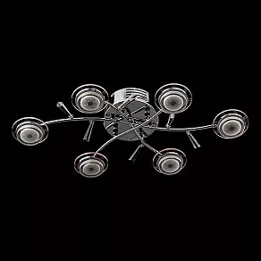 Потолочная люстра Eurosvet 90000 90000/6 хром/синий+красный+фиолетовый