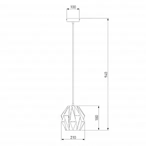 Подвесной светильник Eurosvet Moire 50137/1 белый