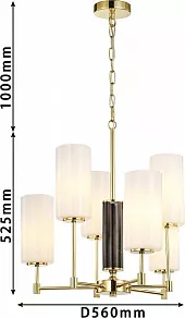 Подвесная люстра Favourite Palmarius 2815-6P