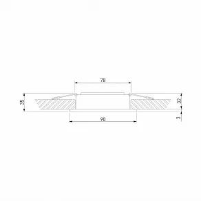 Встраиваемый светильник Elektrostandard Tetro 15276/LED
