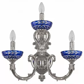 Бра Bohemia Ivele Crystal 7109 7109B16/2+1/210 Ni P Clear-Blue/H-1J