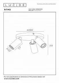 Спот Lucide Ritmo 09942/13/02