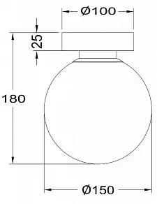 Накладной светильник Maytoni Basic form MOD321WL-01G1