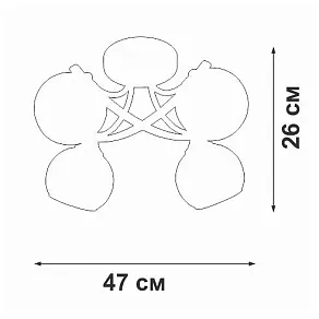 Потолочная люстра Vitaluce V2564 V2564-1/3PL
