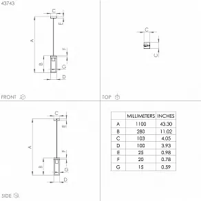 Подвесной светильник Eglo Nafferton 43743
