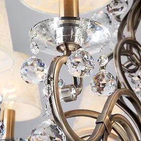 Подвесная люстра Eurosvet Eileen 1448/8 античная бронза Strotskis